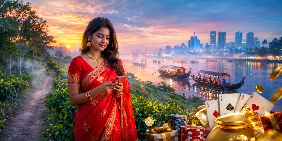 বরিশালে পোকার গেম উপভোগ করছেন একজন স্থানীয় খেলোয়াড়